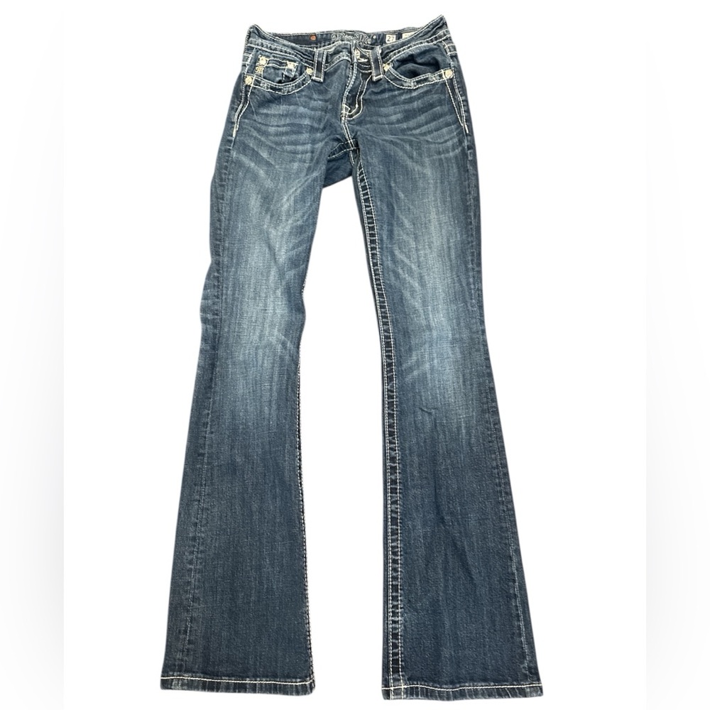 Miss Me Mid-Rise Boot Cut Jeans, 27x32 - Picture 2 of 10